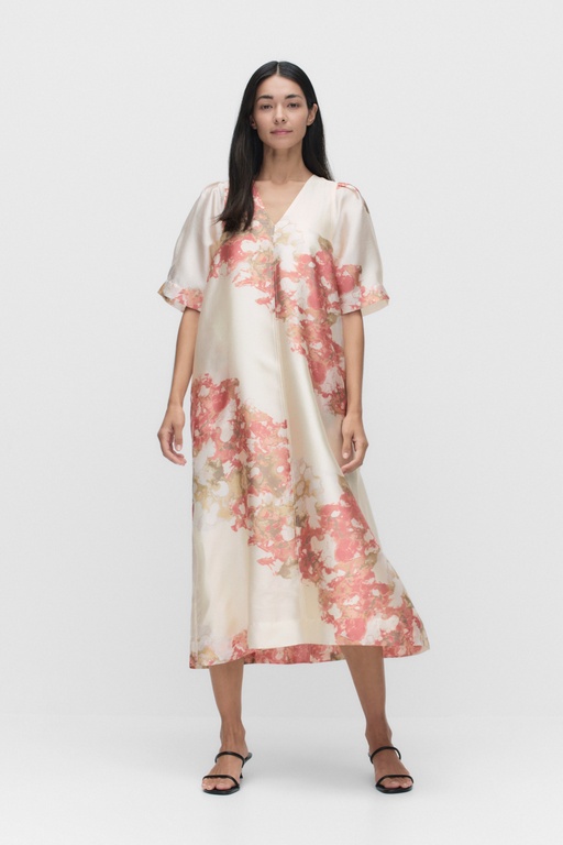 Lugana maxi dress SPICED CORAL
